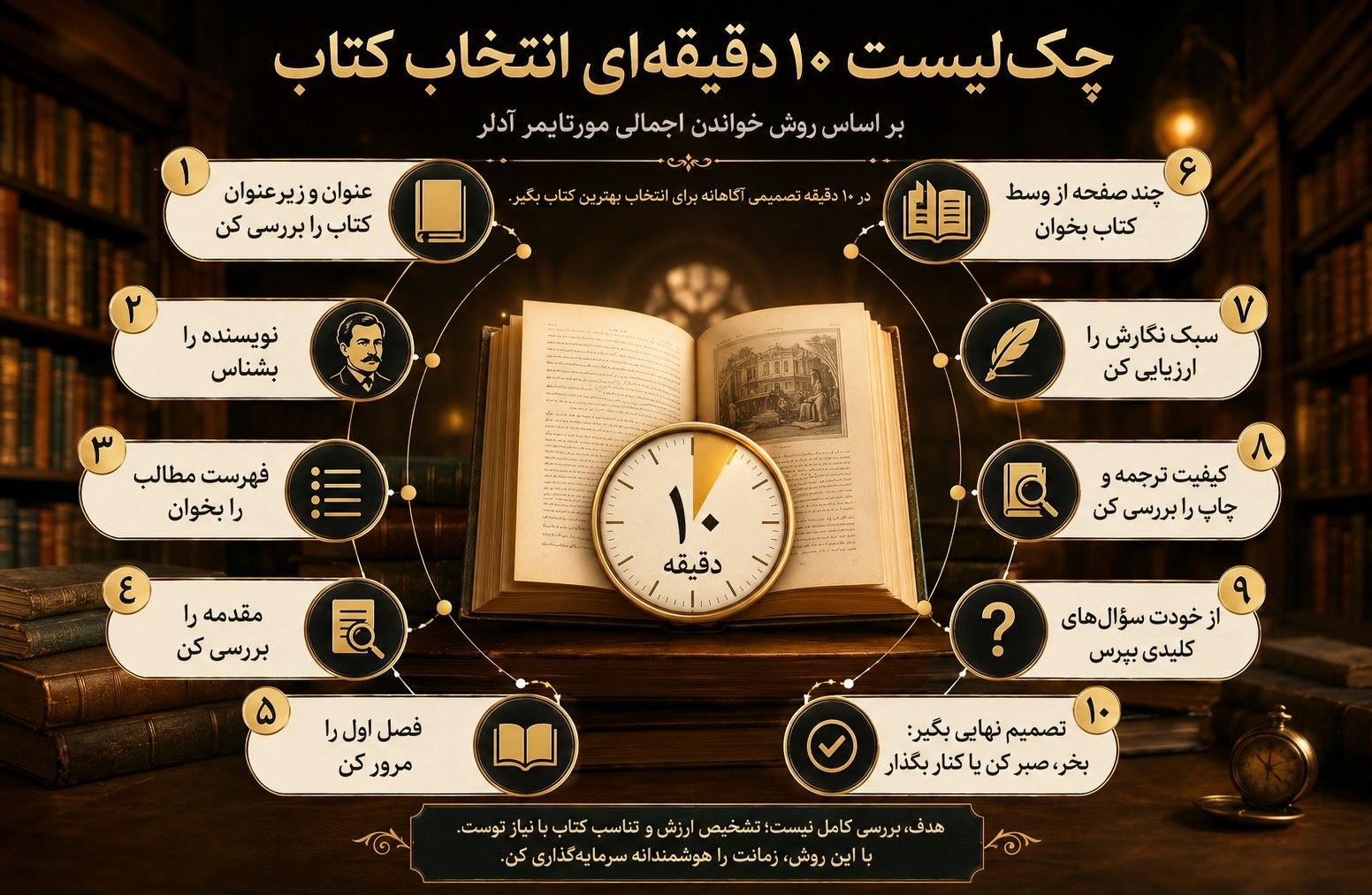 چک لیست 10 دقیقه ای