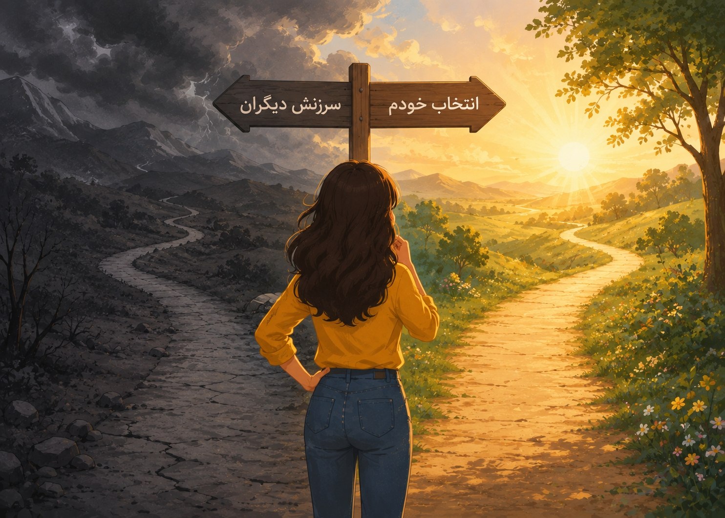 نمادی از انتخاب مسئولانه و پذیرش مسئولیت در زندگی.